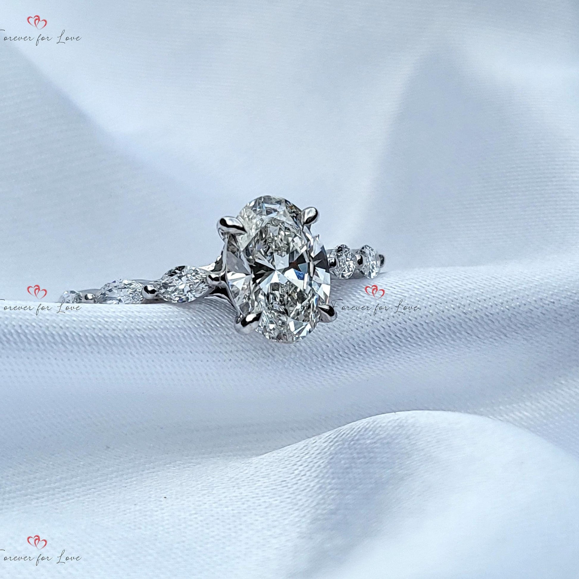 1 Ct IGI Certified Oval Diamond Solitaire Engagement Ring