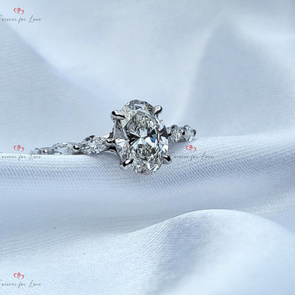 1 Ct IGI Certified Oval Diamond Solitaire Engagement Ring