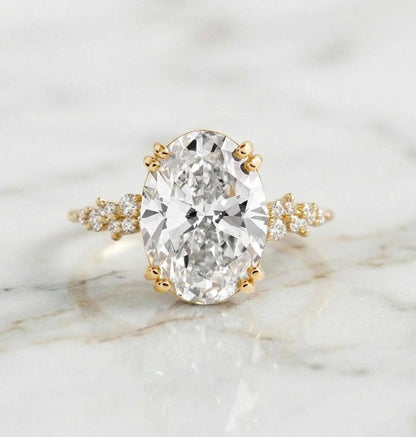 4.5 Ct IGI Certified Oval Lab Diamond Band
