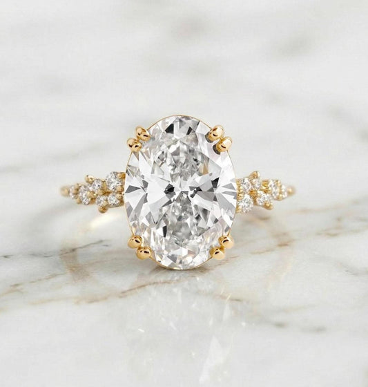 4.5 Ct IGI Certified Oval Lab Diamond Band