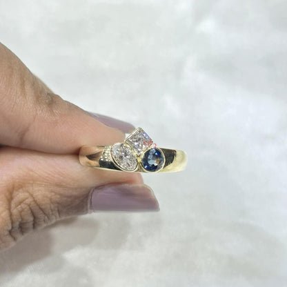 Princess Blue Diamond, Sapphire Engagement Ring