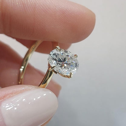 Oval Diamond, Moissanite Engagement Ring