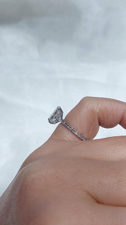 2 Ct IGI Certified Cushion Lab Diamond Engagement Ring