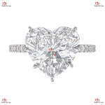 Heart Shaped Diamond Ring | Heart Shaped Engagement Ring | White Gold Ring for Women Forever For Love