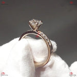 Channel Set Heart Diamond Engagement Ring Forever For Love