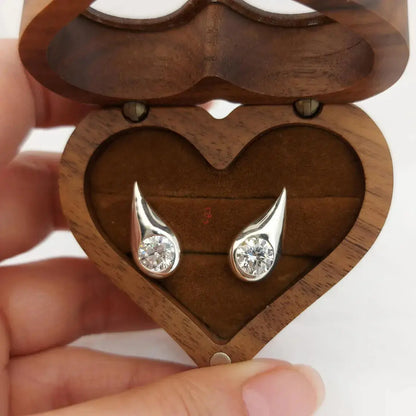 2Ct Solid Gold Diamond Climber Earrings Forever For Love