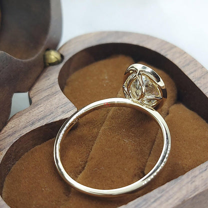 1.59Ct D VVS2 Oval Cut Lab Grown Diamond Bezel Set Solitaire Engagement Ring Forever For Love