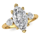 1.2 TCW Marquise Diamond Unique Engagement Ring Forever For Love