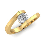 0.5 Ct Unique Round Diamond Solitaire Ring Forever For Love