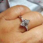 1.2 TCW Marquise Diamond Vintage Ring | IGI Certified Lab Grown Diamond | Yellow Gold Custom Made Engagement Ring Forever For Love