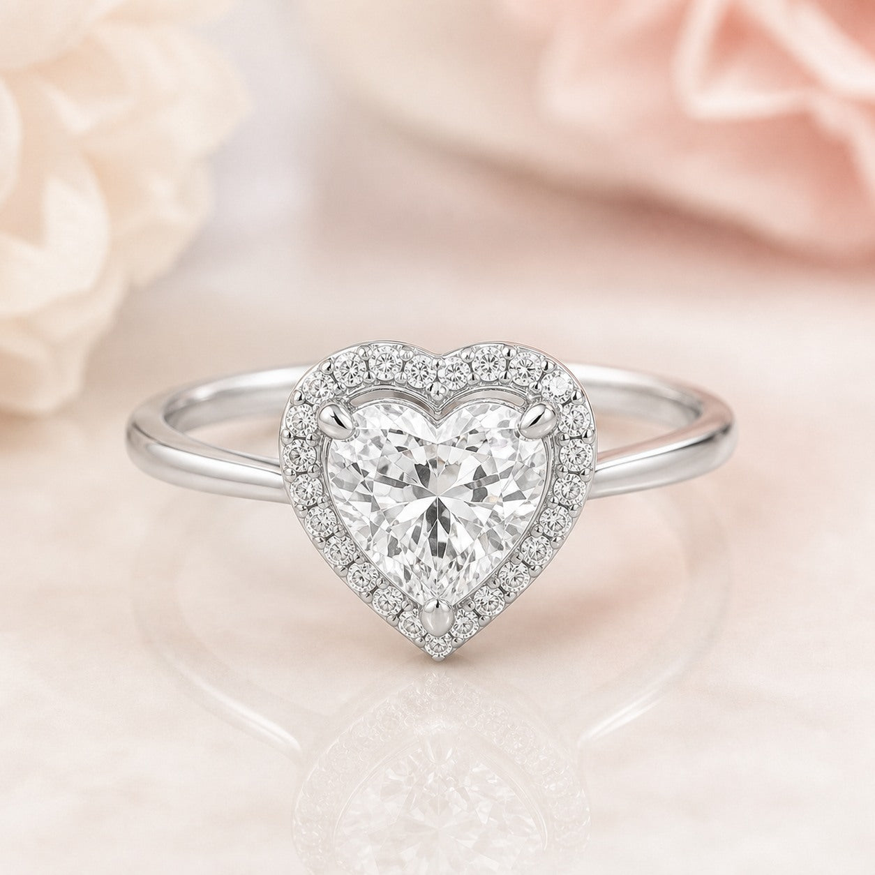 AI-generated photorealistic image of Mother's Day Heart Halo Ring