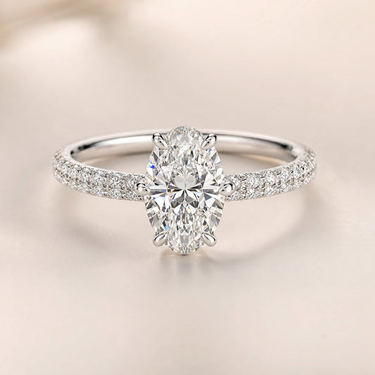 Moval French Pave Engagement Ring