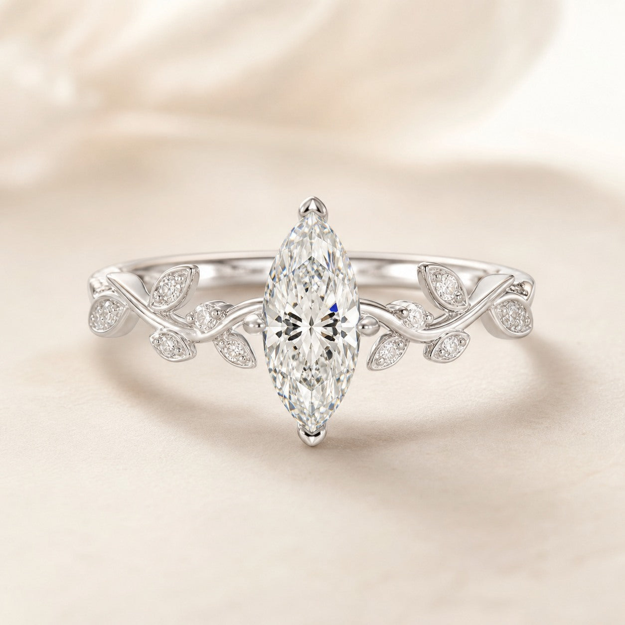 Moval Nature Inspired Vine Engagement Ring