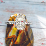 Oval Diamond Engagement Ring/wedding Ring Forever For Love