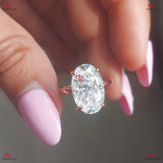 Hidden Halo Crushed Ice Oval Cut Diamond Engagement Ring Forever For Love