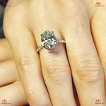 IGI Certified  Lab Grown Oval Diamond Engagement Ring Forever For Love