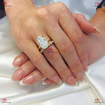 Radiant Glow  Oval Cut Moissanite Wedding Set Forever For Love