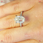 Hidden Halo Three Row Pave Crushed Ice Oval Diamond Engagement Ring Forever For Love