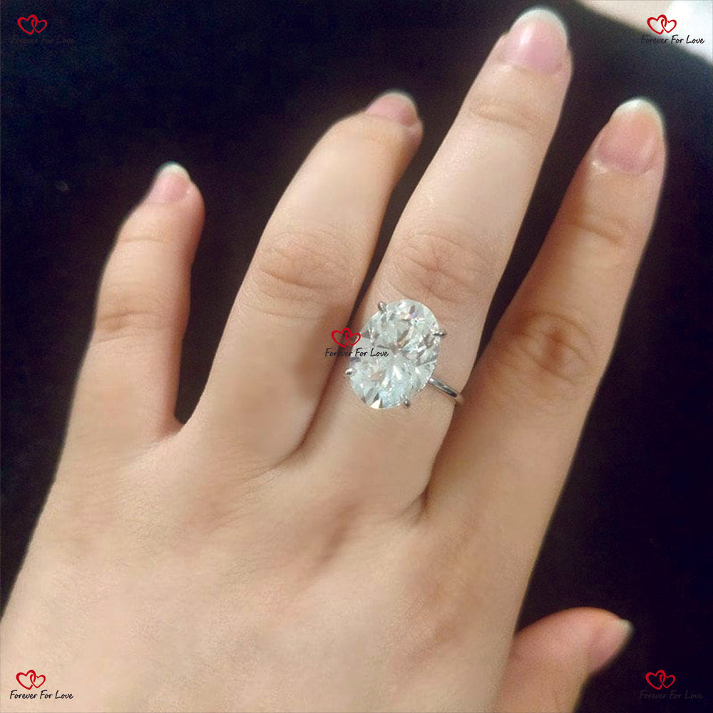 Stunning  Forever Oval Moissanite Engagement Ring