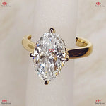 Oval Cut Engagement Ring  Hybrid Crushed Ice Oval Moissanite Engagement Ring Forever For Love