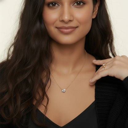 Colorful Gemstone Bouquet Necklace Forever For Love