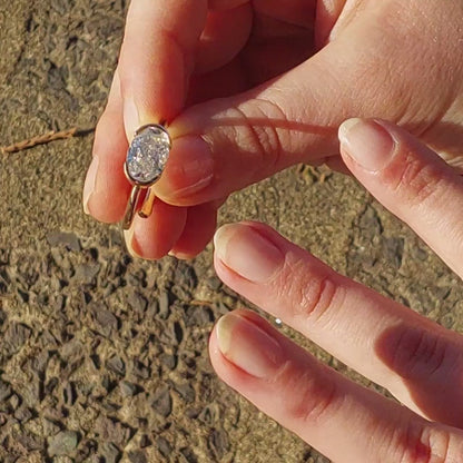 Hailey Bieber-Inspired Oval Diamond Engagement Ring