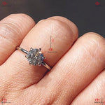 IGI Certified Lab Created Round Brilliant Cut Diamond Engagement Ring | Solid Gold Forever For Love