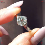 Round Solitaire Diamond Engagement Ring |  E VS Certified Lab Created Brilliant Cut | Platinum Diamond Engagement Ring | Lab Grown Promise Ring | Forever For Love Forever For Love