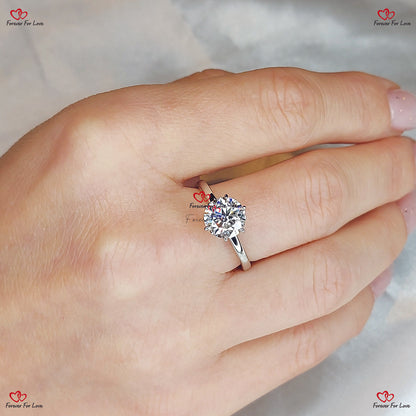 Round Solitaire Diamond Engagement Ring