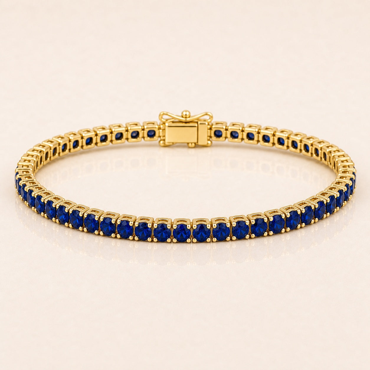Sapphire Tennis Birthstone Bracelet