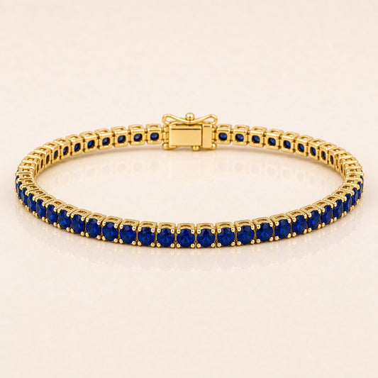 Sapphire Tennis Birthstone Bracelet