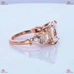 Emerald Cut Angelina Engagement Ring Forever For Love