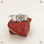 Oval Three Stone Diamond Engagement Ring Forever Forever For Love