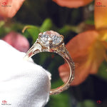 Yellow Gold Art Deco Antique Diamond Engagement Ring | Vintage IGI Certified | Hand Engraved Filigree Forever For Love