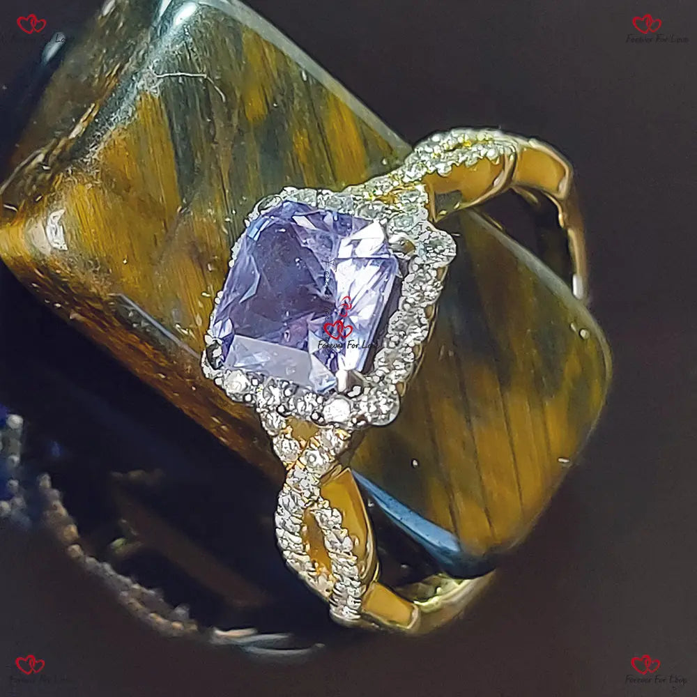 Vintage Blue Sapphire Engagement Ring Round cut 1Ct Natural Sapphire engagement ring in 935 Argentium Silver — custom handcrafted by Forever For Love