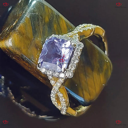 Vintage Blue Sapphire Engagement Ring