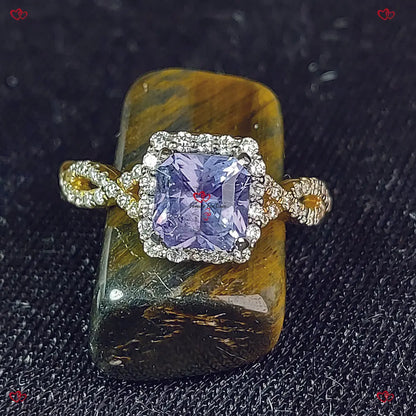Vintage Blue Sapphire Engagement Ring