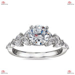 Timeless Elegance  Diamond Vintage Engagement Ring Forever For Love