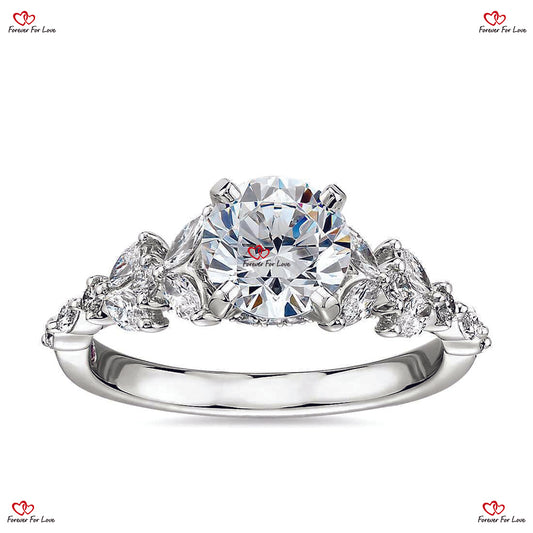 Timeless Elegance  Diamond Vintage Engagement Ring