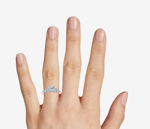 1 Ct Diamond Vintage Ring, Gold Engagement Ring, Diamond Ring, Engagement Ring,Big Diamond Ring,Diamond Engagement Ring,Side Stones Ring